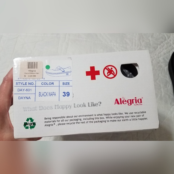 Alegria Dayna Black Napa  Leather 39 Mary Jane style shoe EUC - Picture 12 of 12